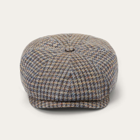 Men/Women Caps & Truckers Stetson Linen/Cotton Houndstooth Hatteras Multicolor Houndstooth