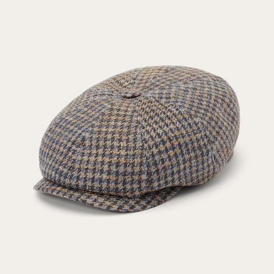 Men/Women Caps & Truckers Stetson Linen/Cotton Houndstooth Hatteras Multicolor Houndstooth