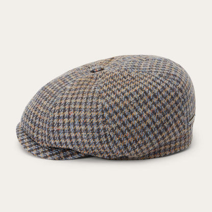 Men/Women Caps & Truckers Stetson Linen/Cotton Houndstooth Hatteras Multicolor Houndstooth