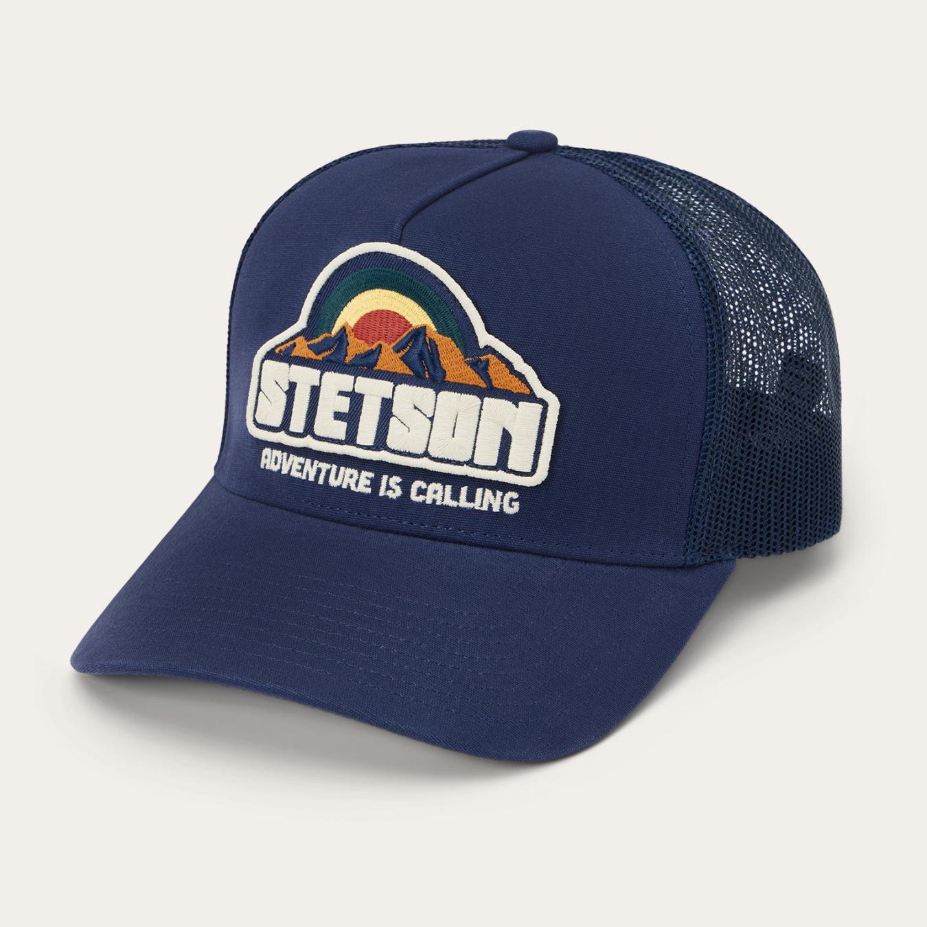 Men/Women Caps & Truckers Stetson Mountain Sunset Trucker Cap Navy