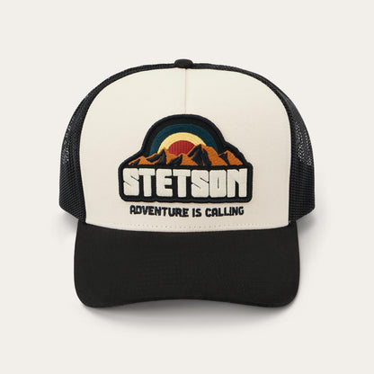 Men/Women Caps & Truckers Stetson Mountain Sunset Trucker Cap Off White / Black