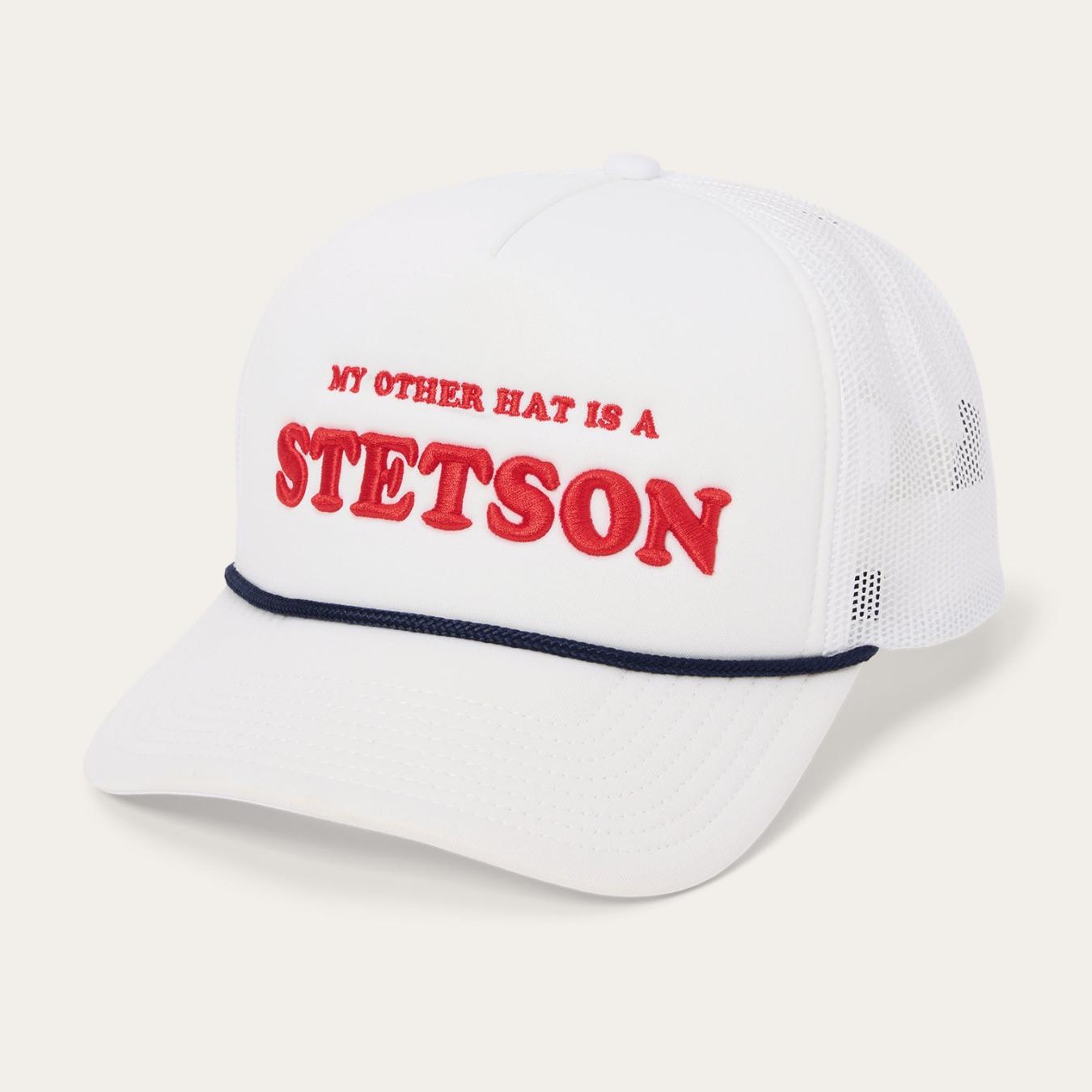 Men/Women Caps & Truckers Stetson My Other Hat Is A Stetson Trucker Cap White
