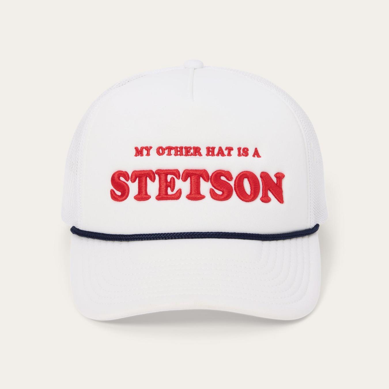 Men/Women Caps & Truckers Stetson My Other Hat Is A Stetson Trucker Cap White