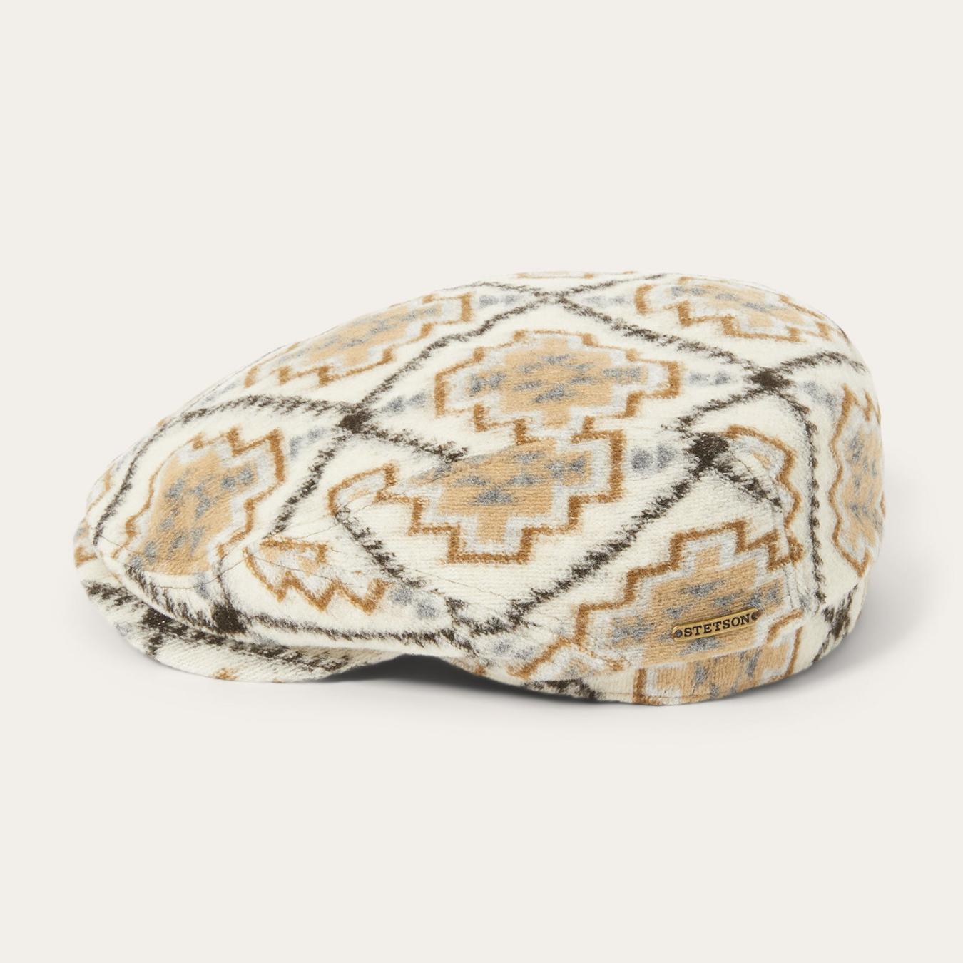 Men/Women Caps & Truckers Stetson Navajo Jersey Driver Cap Off White / Beige