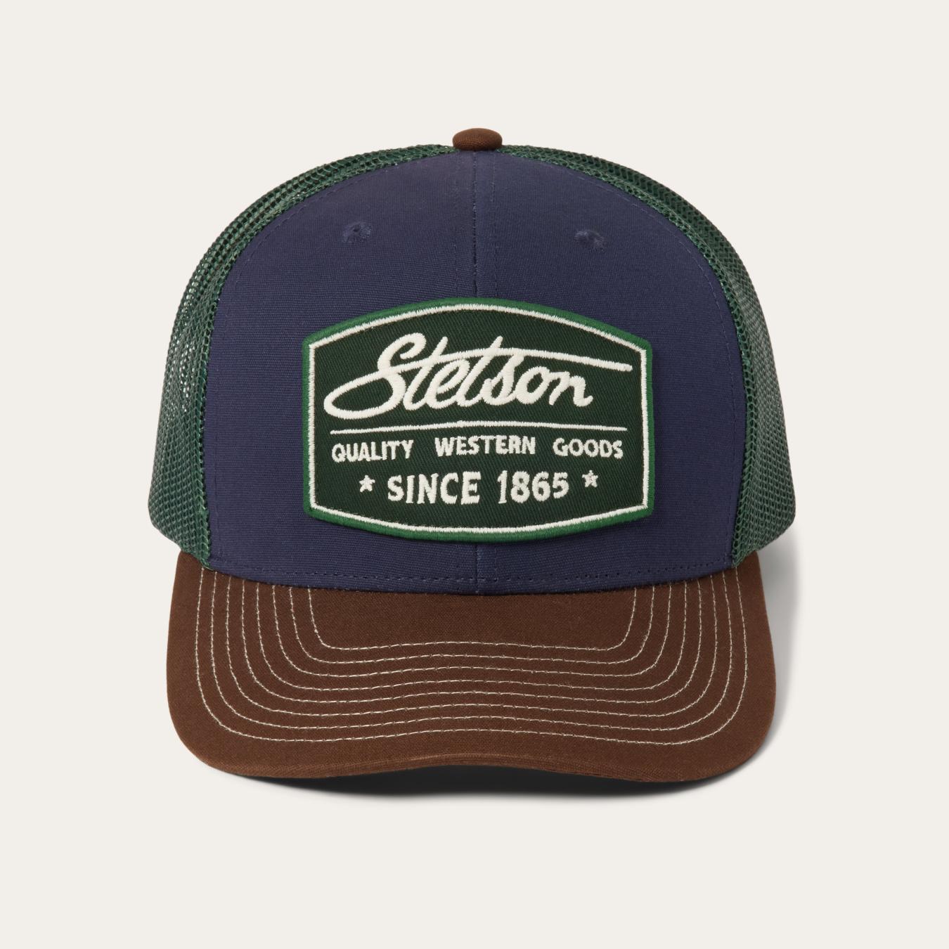 Men/Women Caps & Truckers Stetson Navy Heritage Script Trucker Cap Navy