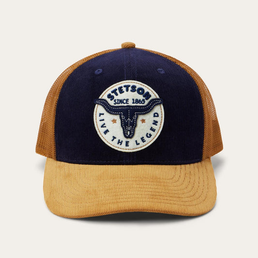 Men/Women Caps & Truckers Stetson Navy Longhorn Trucker Cap Navy