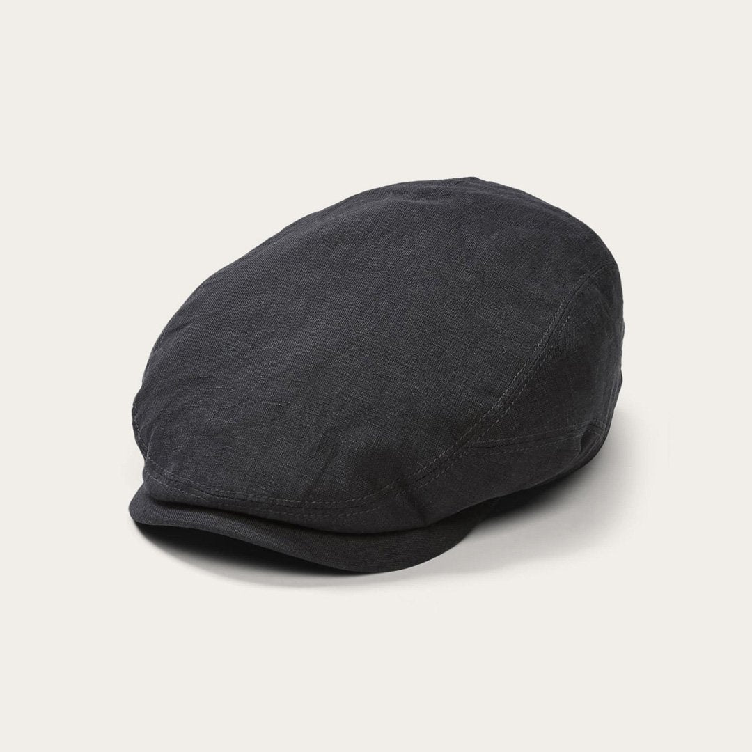 Men/Women Caps & Truckers Stetson Premium Linen Driver Cap Black
