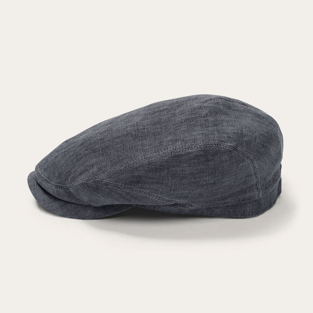 Men/Women Caps & Truckers Stetson Premium Linen Driver Cap Denim Grey