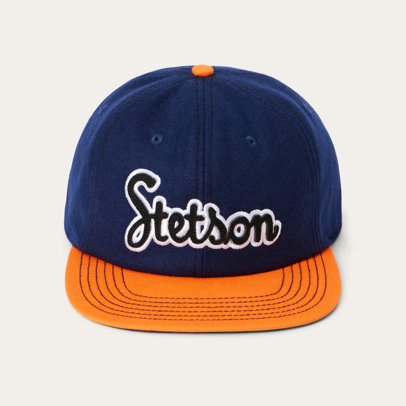 Men/Women Caps & Truckers Stetson Retro Script Baseball Cap Navy