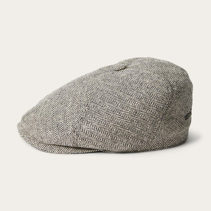 Men/Women Caps & Truckers Stetson Silk Six-Panel Cap Black Herringbone