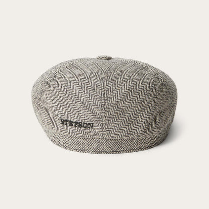 Men/Women Caps & Truckers Stetson Silk Six-Panel Cap Black Herringbone