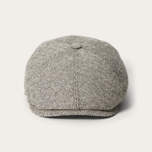 Men/Women Caps & Truckers Stetson Silk Six-Panel Cap Black Herringbone
