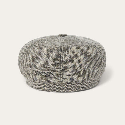 Men/Women Caps & Truckers Stetson Silk Six-Panel Cap Black/brown Herringbone