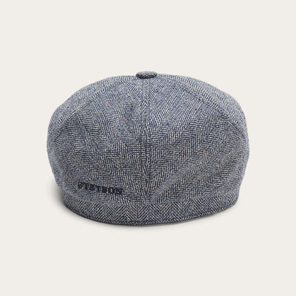 Men/Women Caps & Truckers Stetson Silk Six-Panel Cap Blue Herringbone
