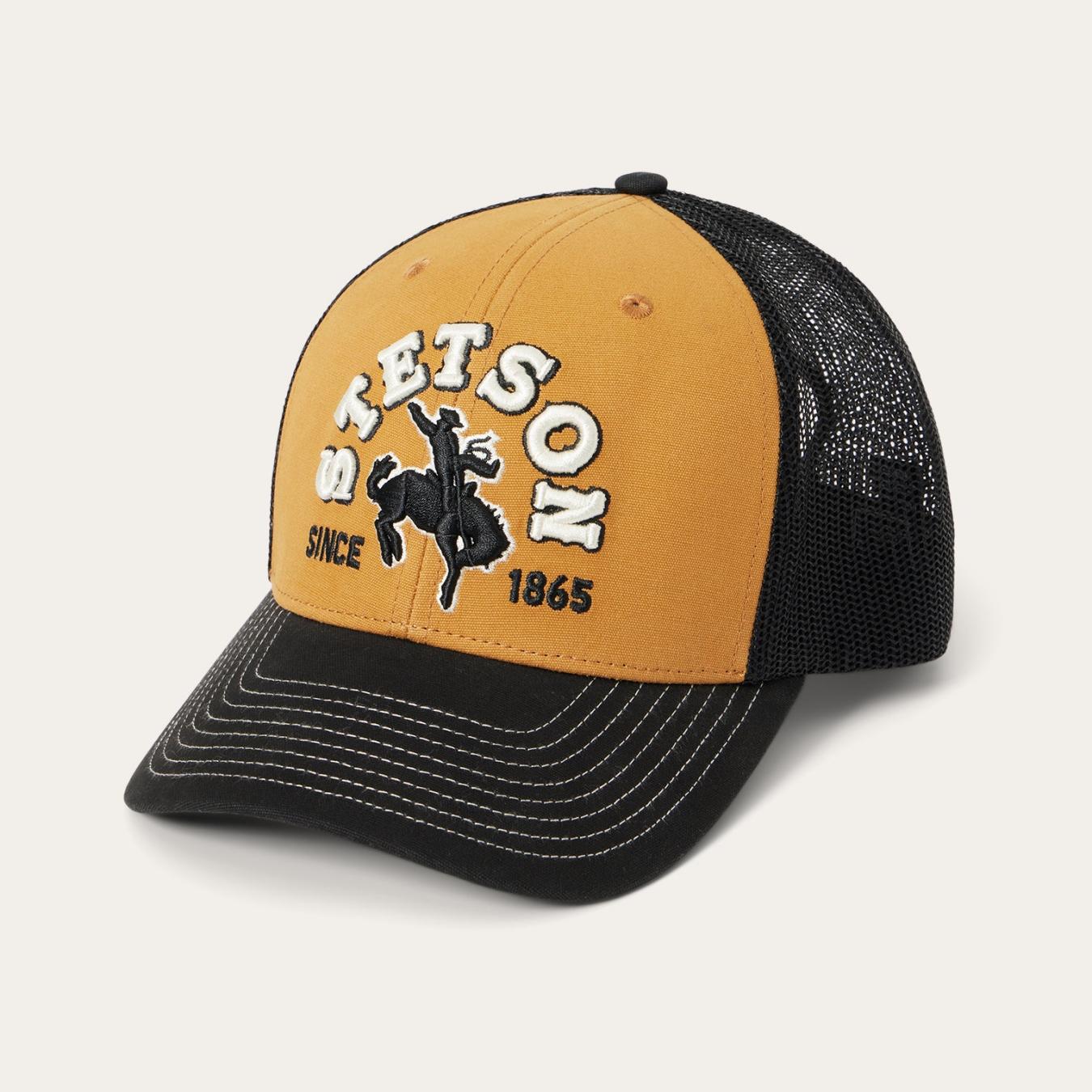 Men/Women Caps & Truckers Stetson Tan Cowboy Trucker Cap Tan