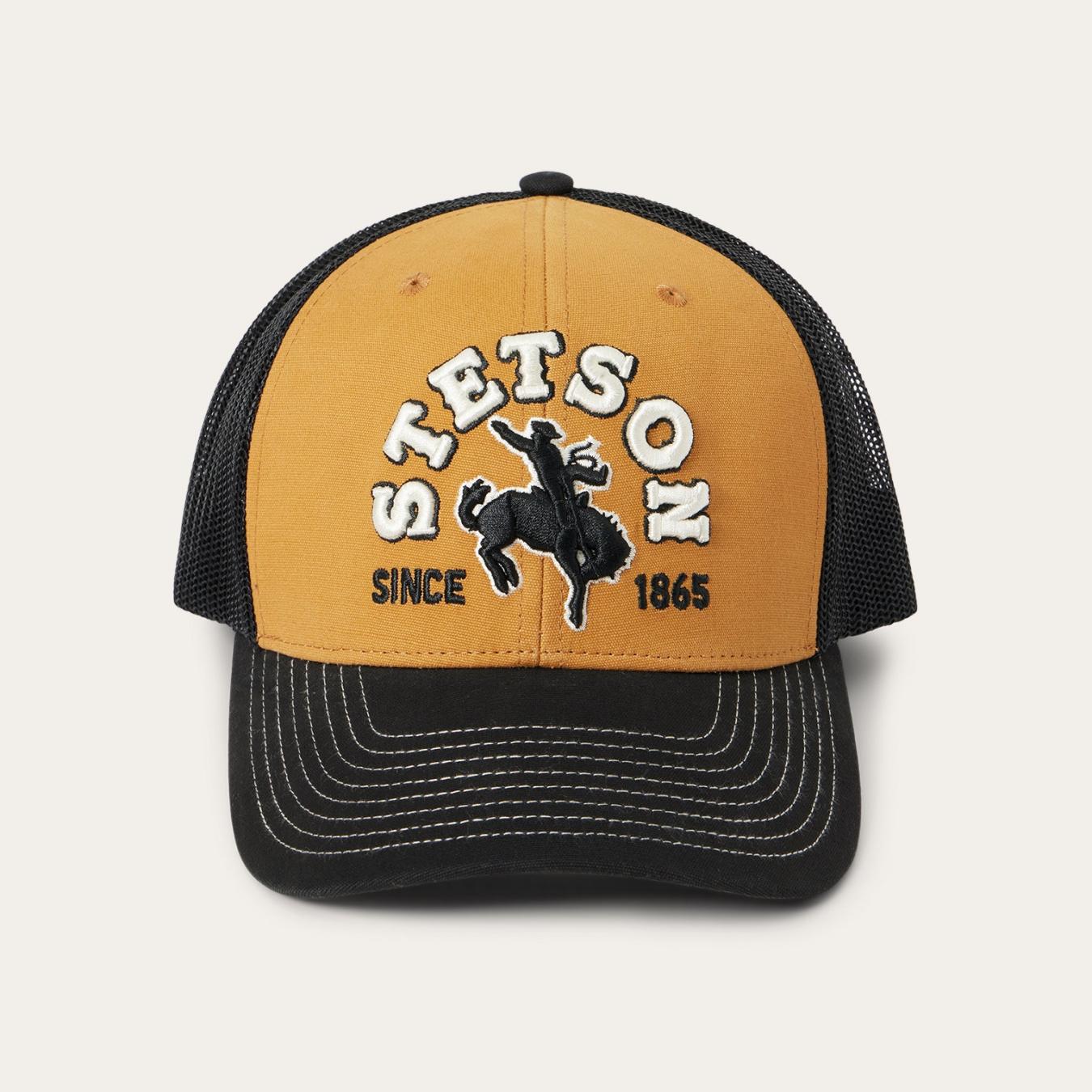 Men/Women Caps & Truckers Stetson Tan Cowboy Trucker Cap Tan