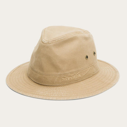 Men/Women Caps & Truckers Stetson Traveller Delave Organic Cotton Olive