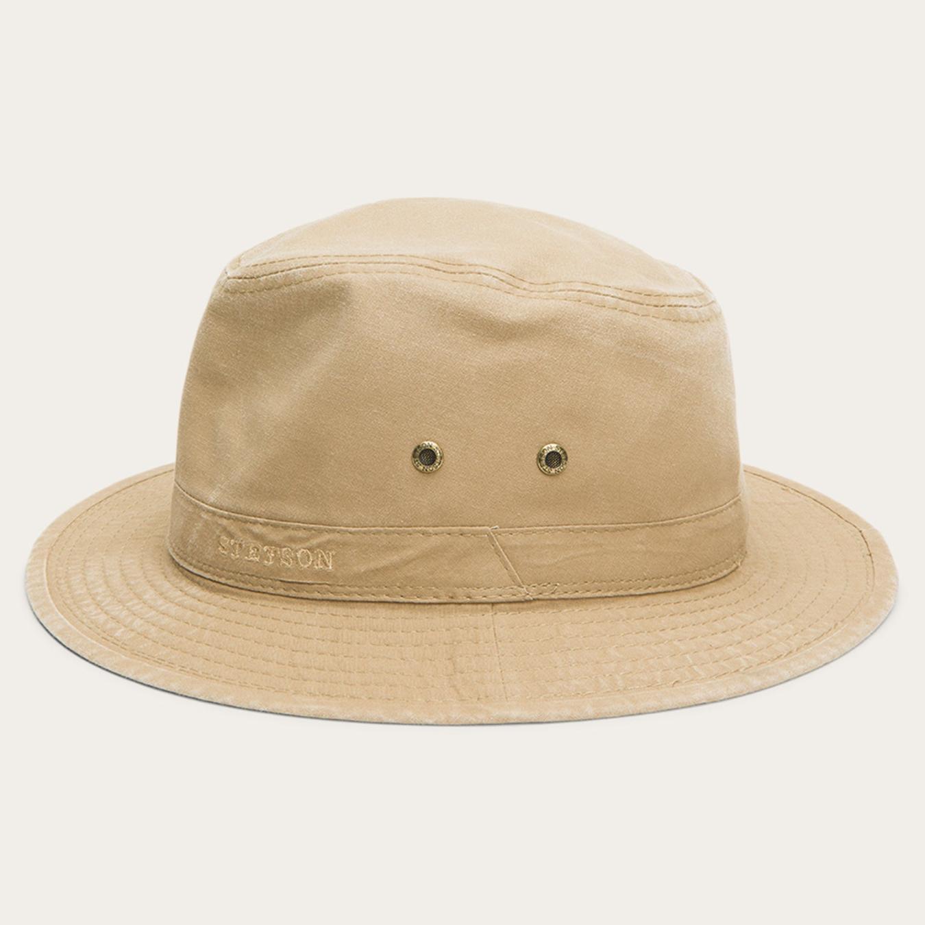 Men/Women Caps & Truckers Stetson Traveller Delave Organic Cotton Olive