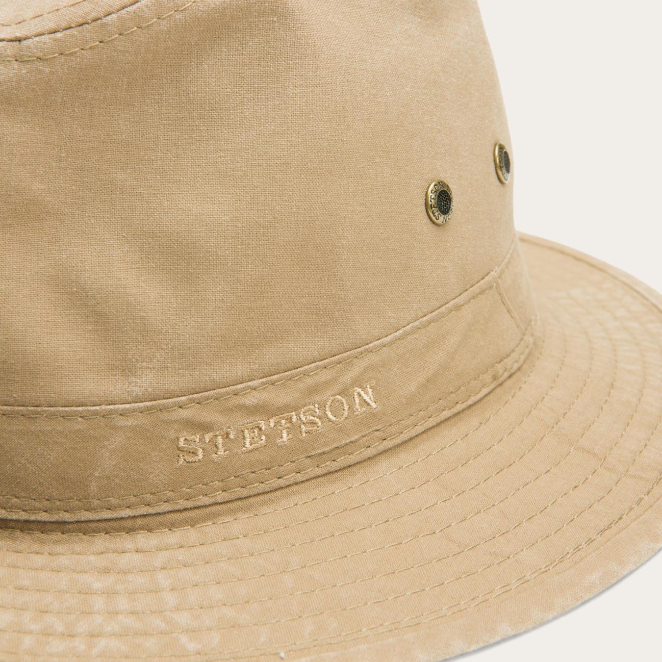 Men/Women Caps & Truckers Stetson Traveller Delave Organic Cotton Olive