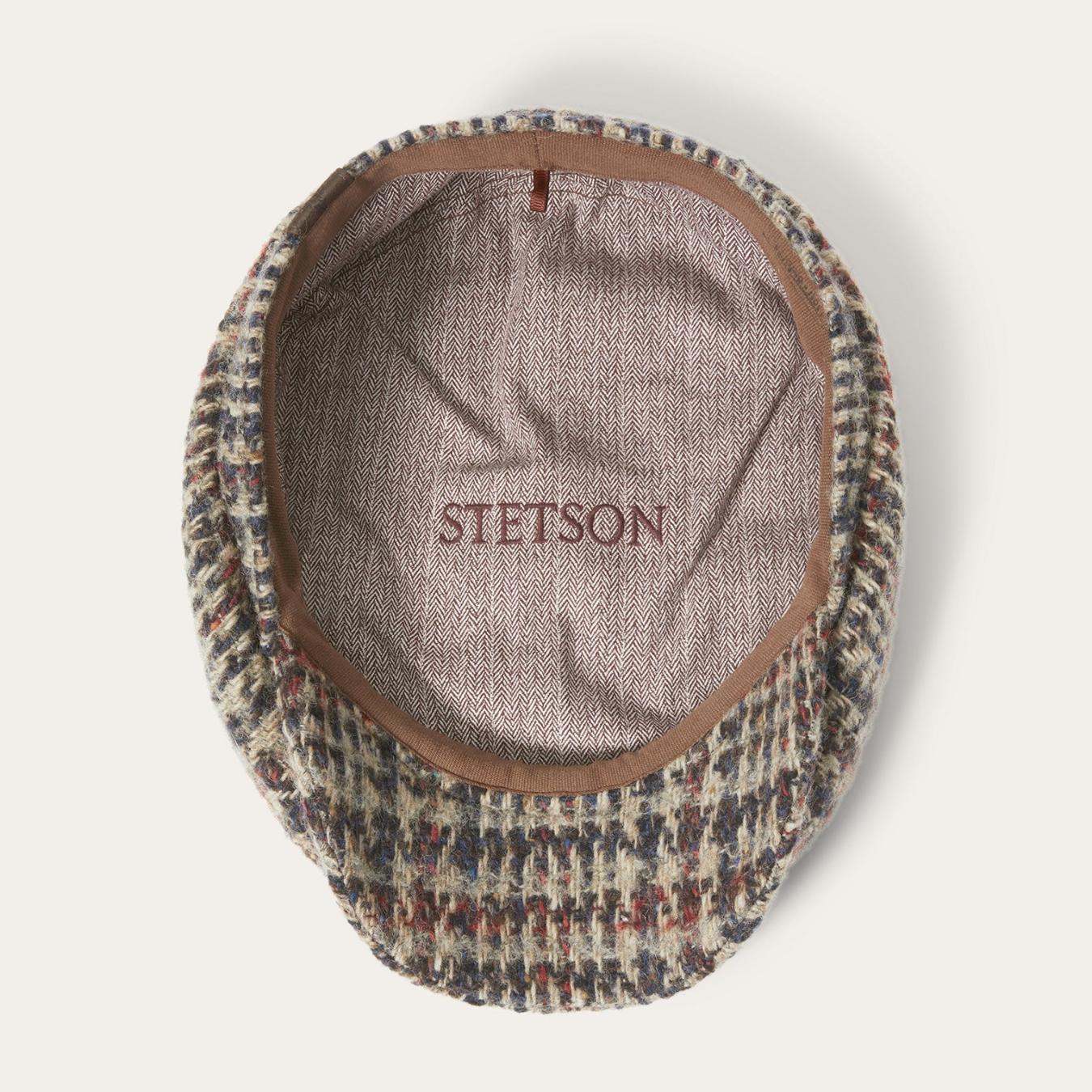 Men/Women Caps & Truckers Stetson Virgin Wool Hatteras Beige/red/herringbone