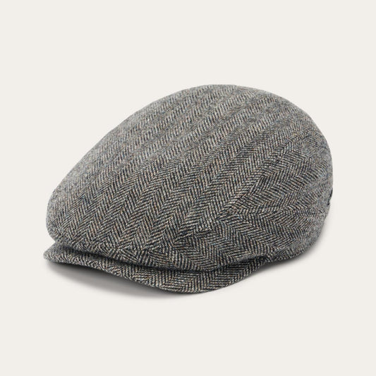 Men/Women Caps & Truckers Stetson Wool Herringbone Driver Cap Anthra Melange Herringbone