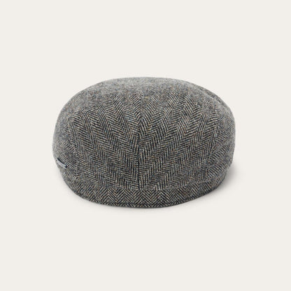 Men/Women Caps & Truckers Stetson Wool Herringbone Driver Cap Anthra Melange Herringbone