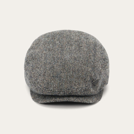 Men/Women Caps & Truckers Stetson Wool Herringbone Driver Cap Anthra Melange Herringbone