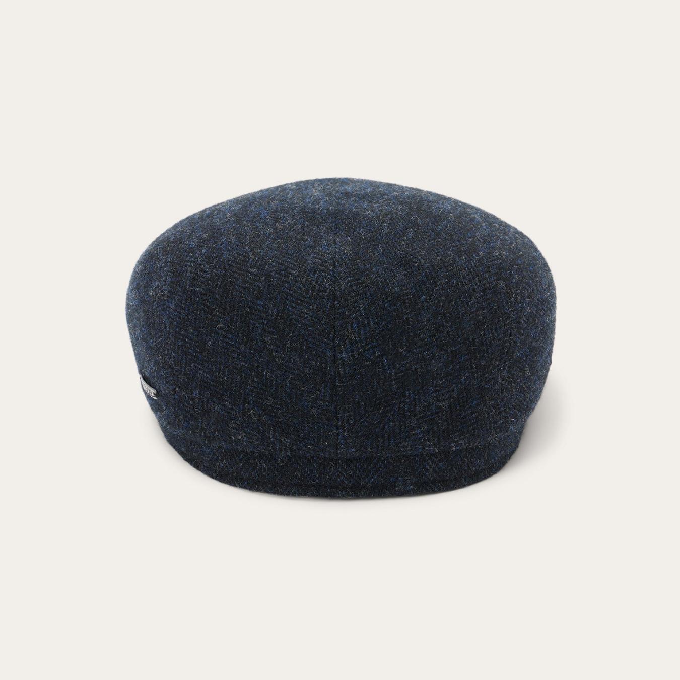 Men/Women Caps & Truckers Stetson Wool Herringbone Driver Cap Dark Navy Herringbone