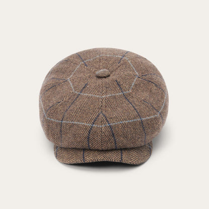 Men/Women Caps & Truckers Stetson Wool Herringbone Hatteras Cap Camel Herringbone