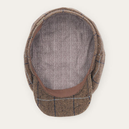Men/Women Caps & Truckers Stetson Wool Herringbone Hatteras Cap Camel Herringbone