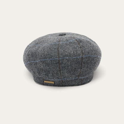 Men/Women Caps & Truckers Stetson Wool Herringbone Hatteras Cap Grey Herringbone