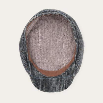 Men/Women Caps & Truckers Stetson Wool Herringbone Hatteras Cap Grey Herringbone