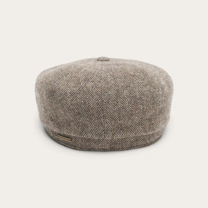 Men/Women Caps & Truckers Stetson Wool Herringbone Hatteras Grey Herringbone