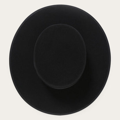 Men/Women Fedora Stetson Amish 4X Wool Felt Hat Black