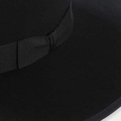 Men/Women Fedora Stetson Amish 4X Wool Felt Hat Black