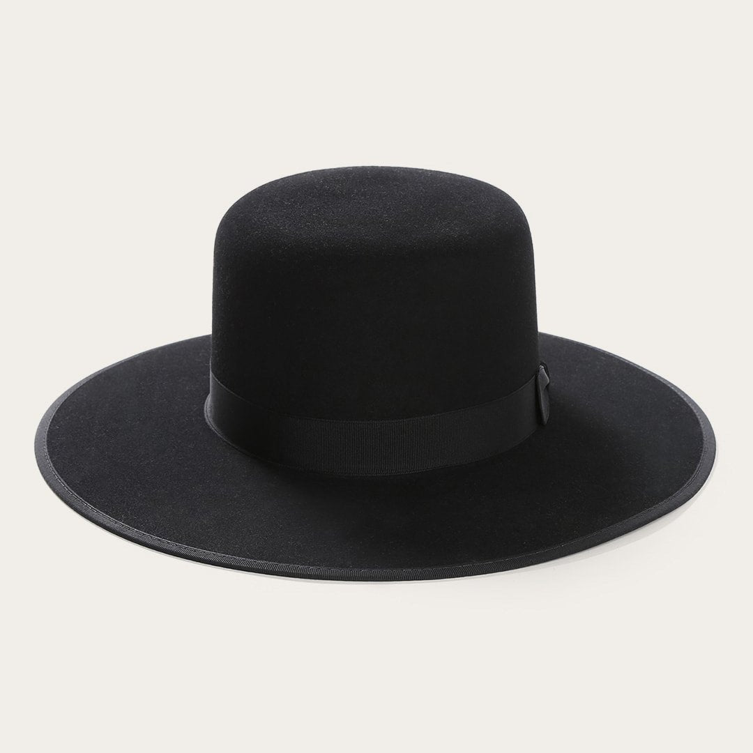 Men/Women Fedora Stetson Amish 4X Wool Felt Hat Black
