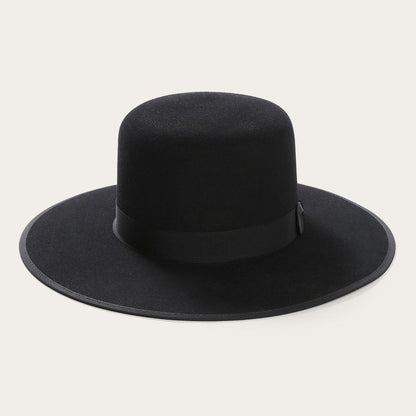 Men/Women Fedora Stetson Amish 4X Wool Felt Hat Black