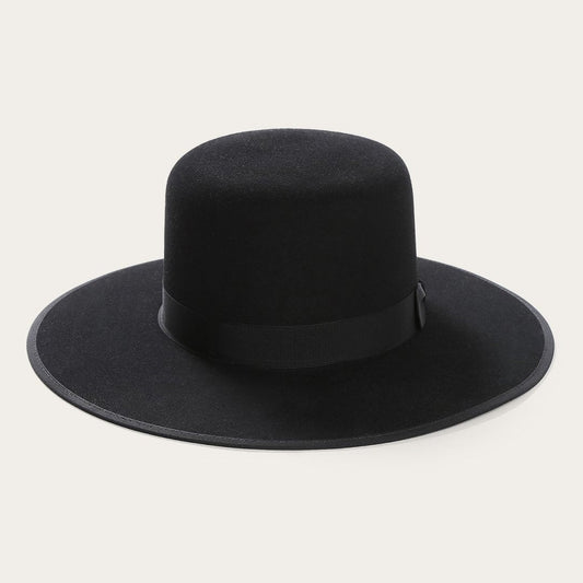 Men/Women Fedora Stetson Amish 4X Wool Felt Hat Black