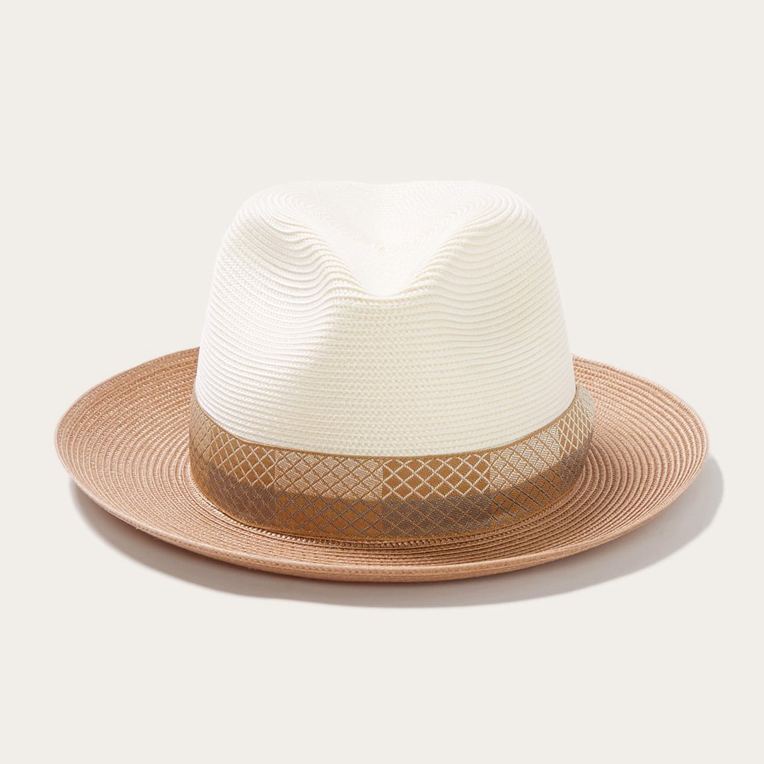 Men/Women Fedora Stetson Andover Milan Fedora Ivory Cognac
