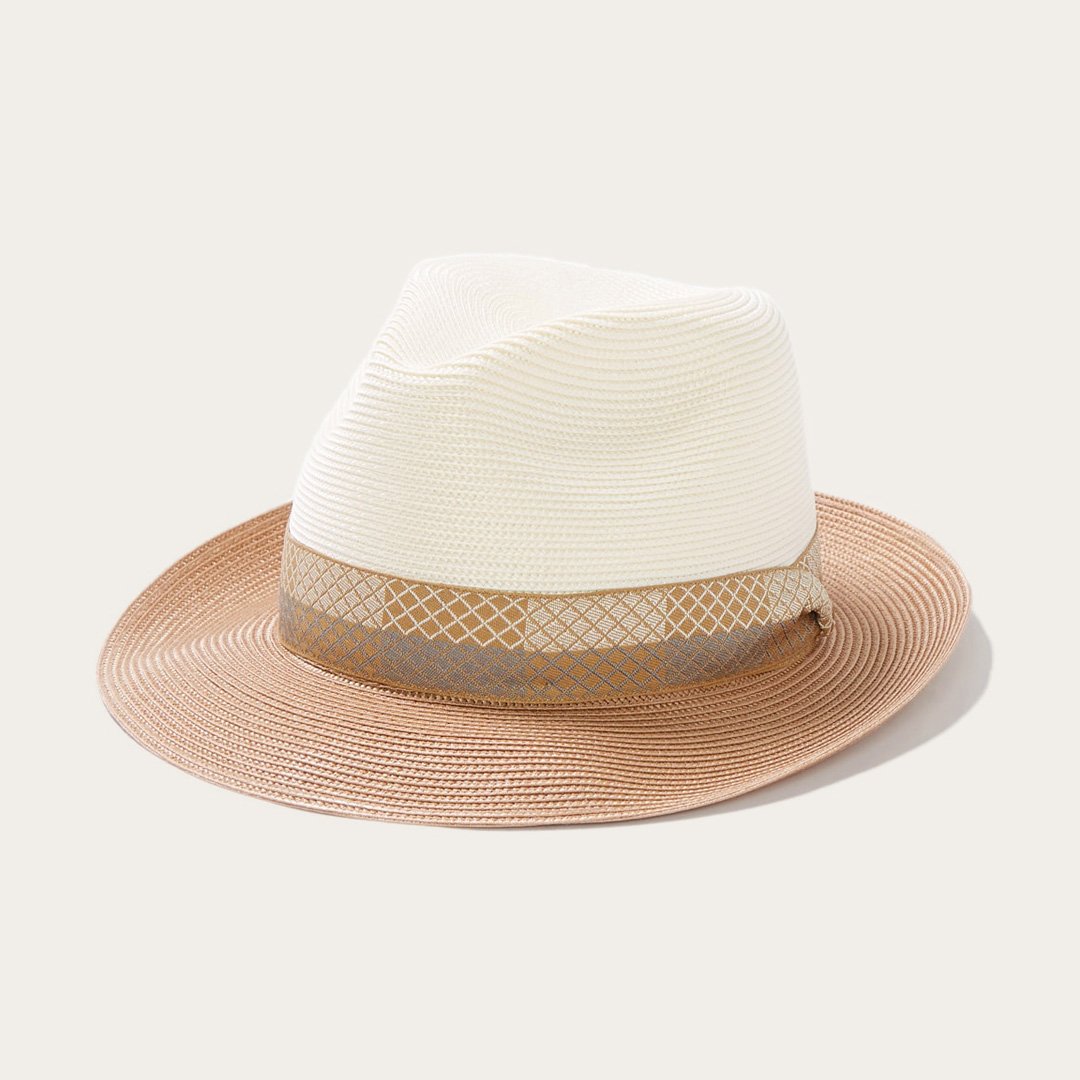 Men/Women Fedora Stetson Andover Milan Fedora Ivory Cognac