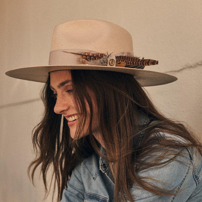 Men/Women Fedora Stetson Atacama Straw Fedora Silverbelly
