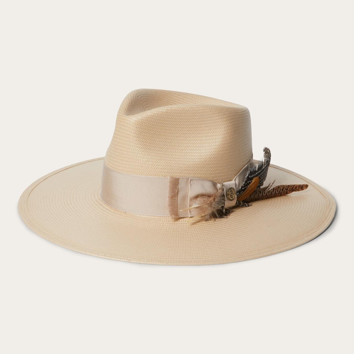 Men/Women Fedora Stetson Atacama Straw Fedora Silverbelly