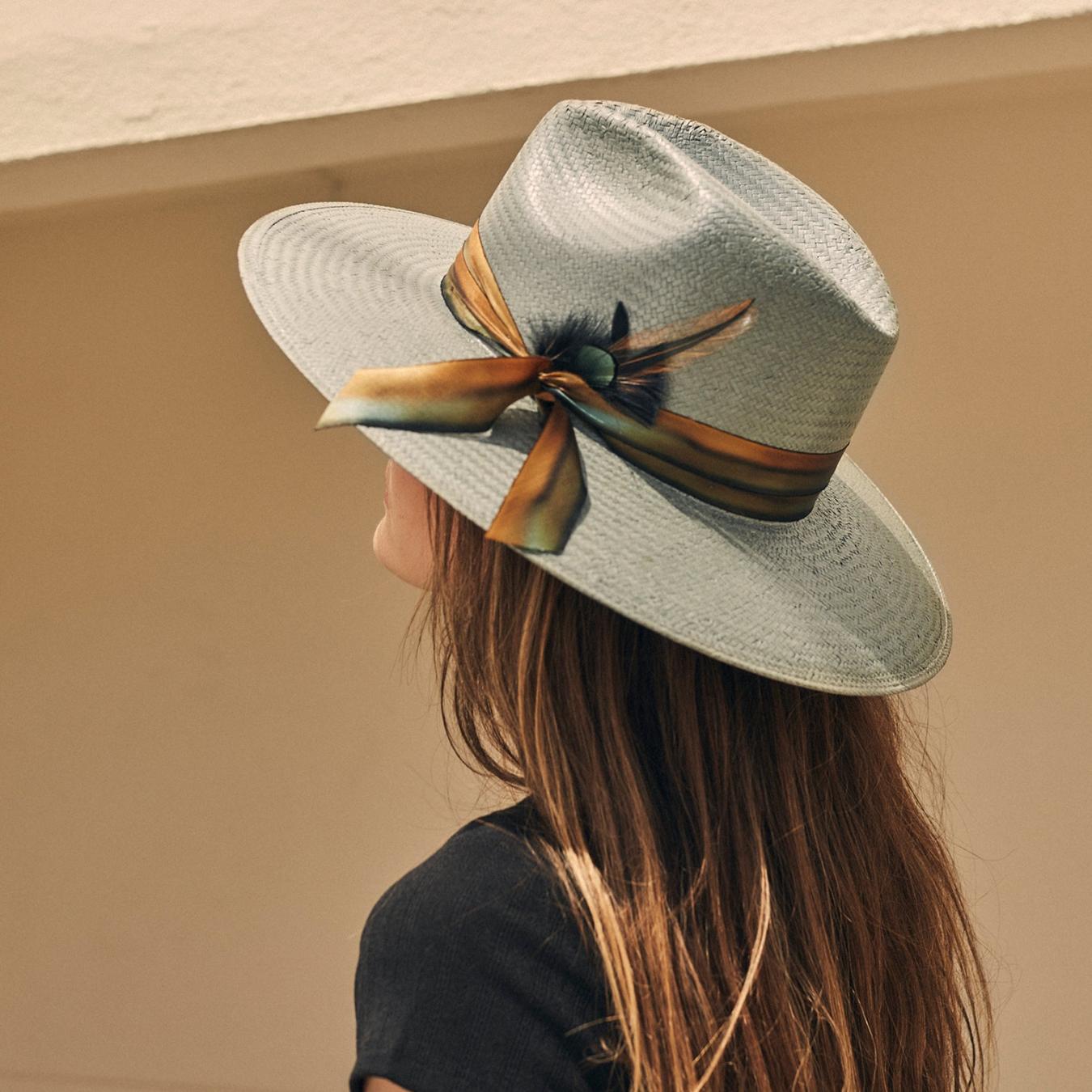 Men/Women Fedora Stetson Caelus Straw Fedora Seafoam
