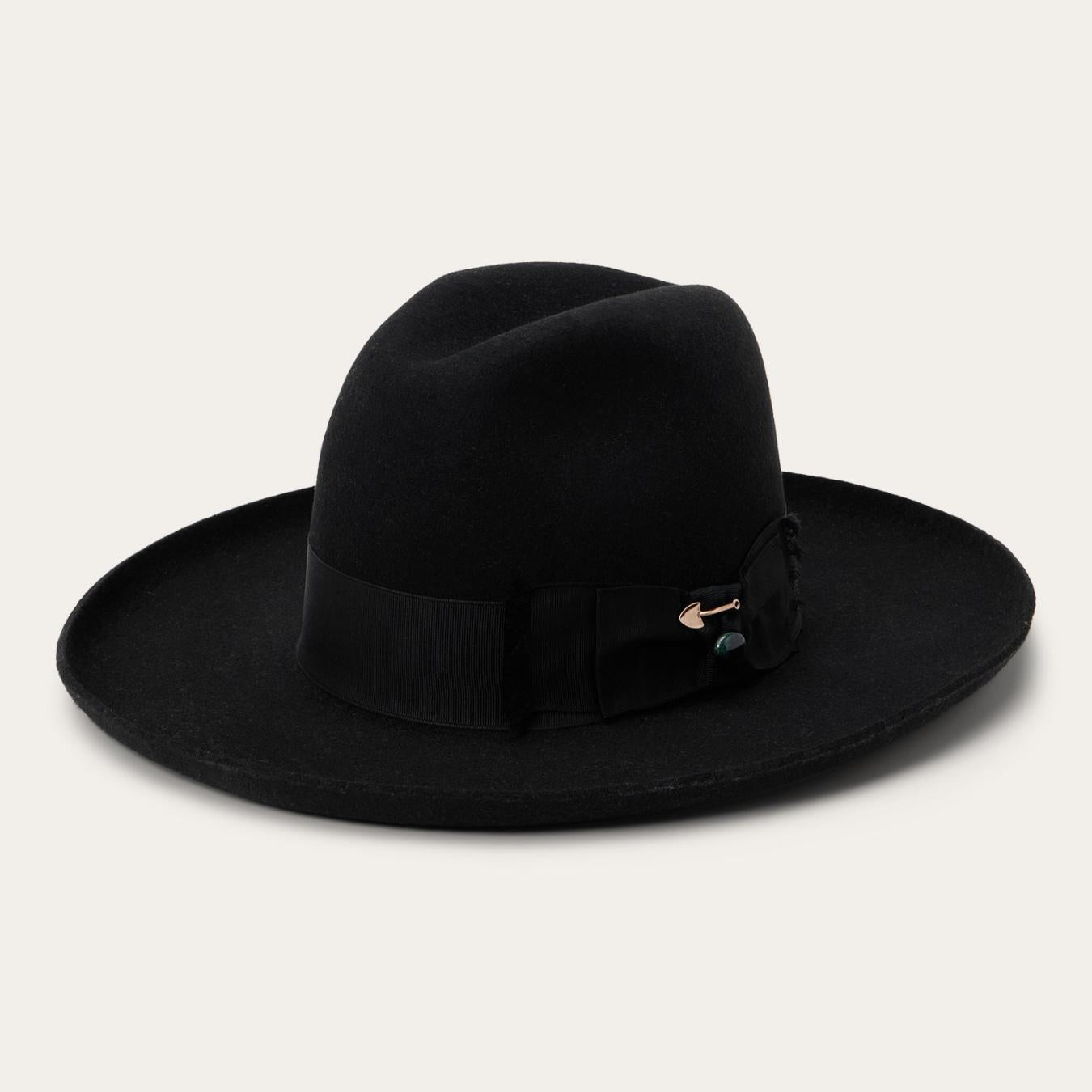Men/Women Fedora Stetson Eureka Black