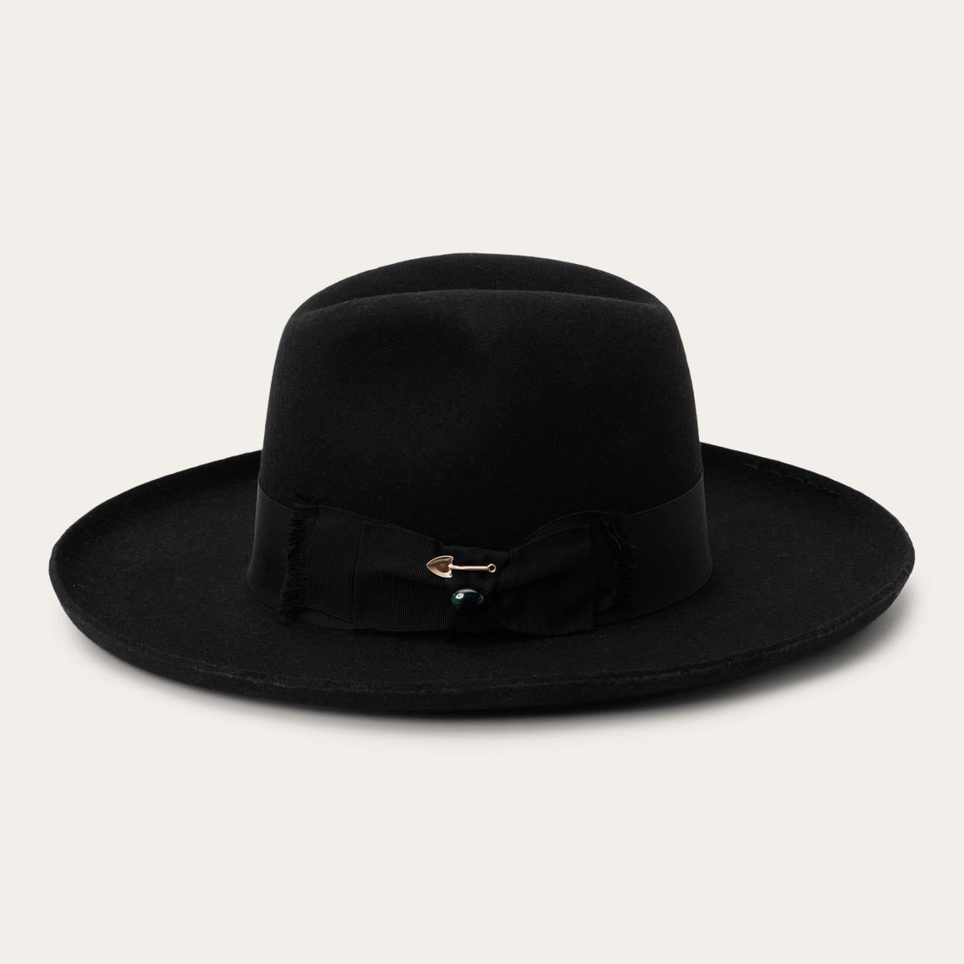 Men/Women Fedora Stetson Eureka Black