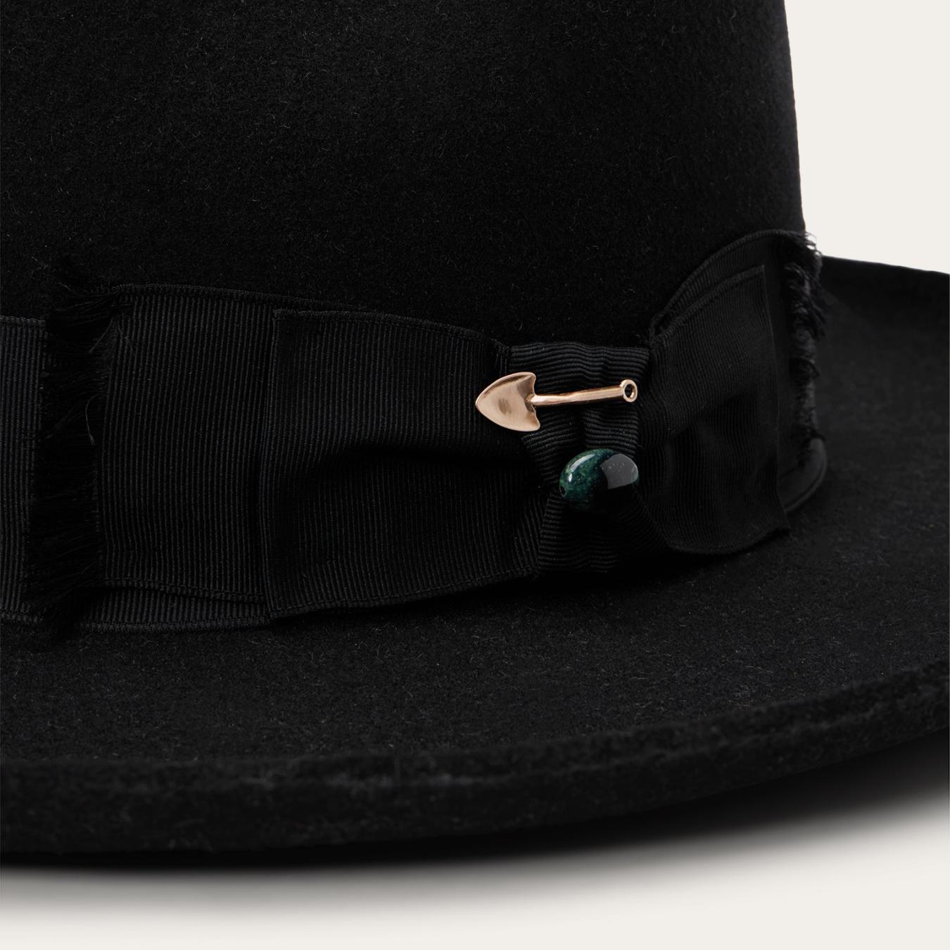 Men/Women Fedora Stetson Eureka Black