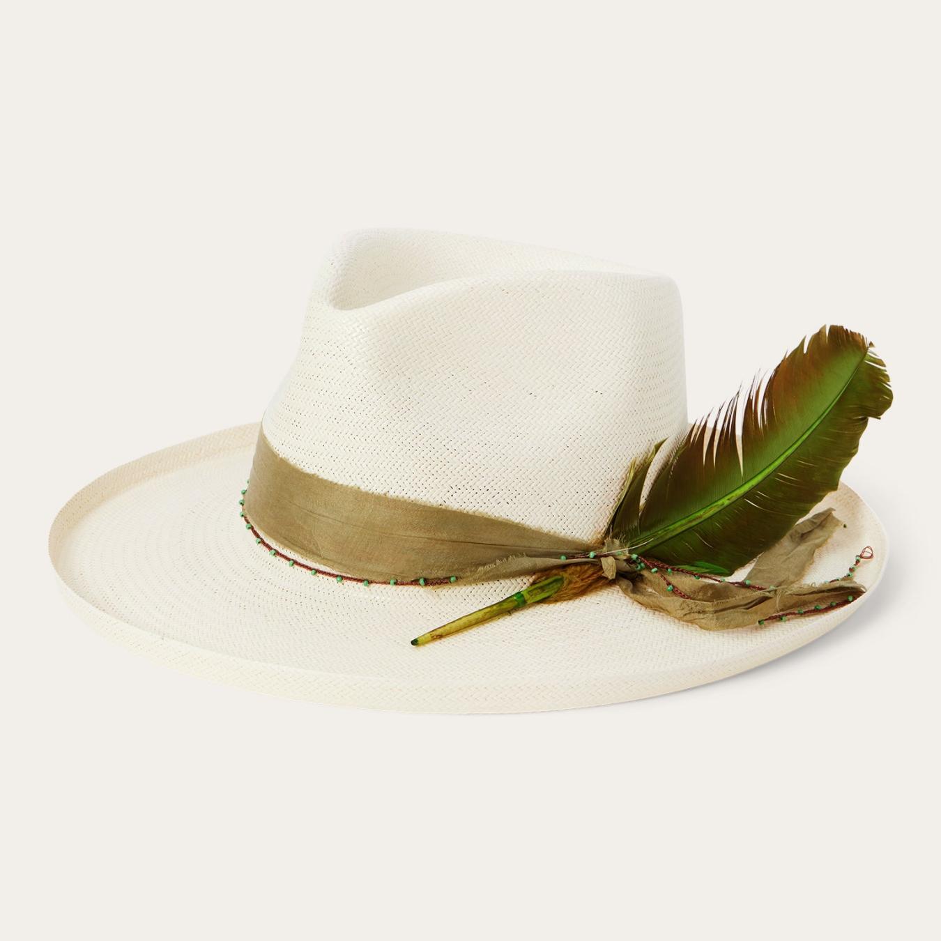 Men/Women Fedora Stetson Free Thinker Straw Hat Natural