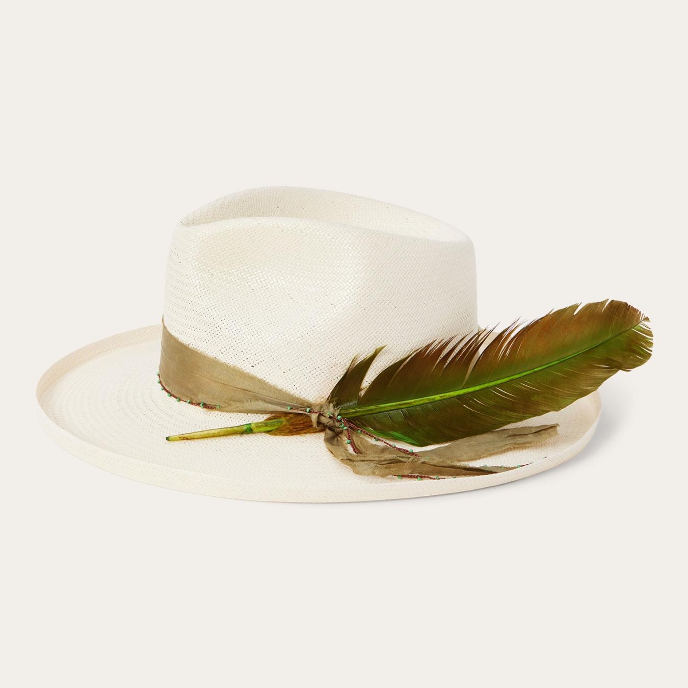 Men/Women Fedora Stetson Free Thinker Straw Hat Natural