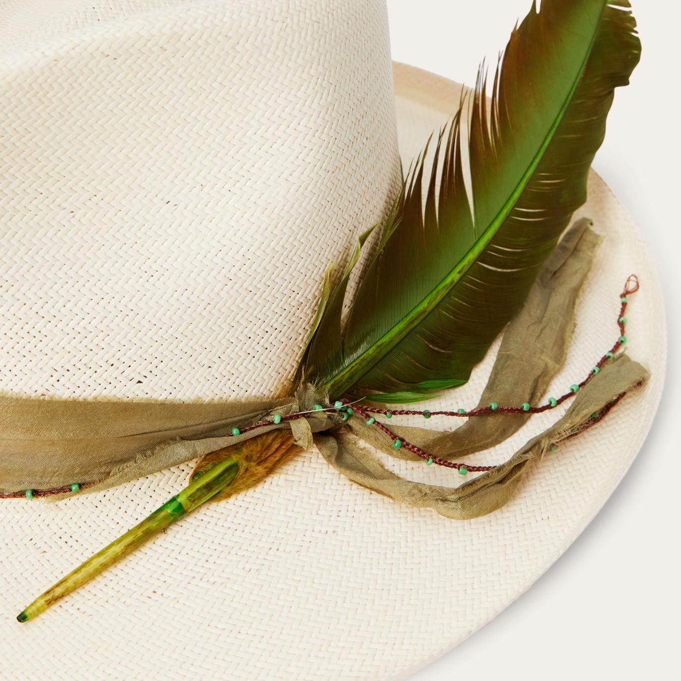 Men/Women Fedora Stetson Free Thinker Straw Hat Natural