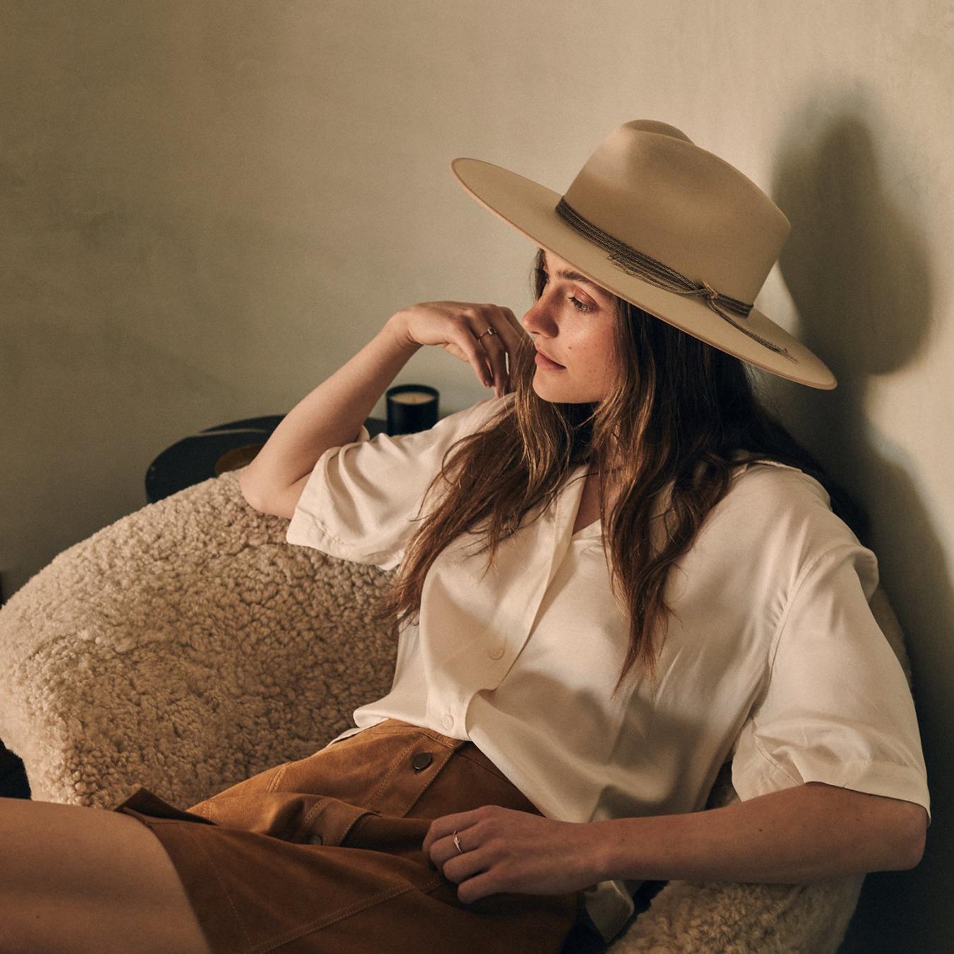 Men/Women Fedora Stetson Hardrock Bone